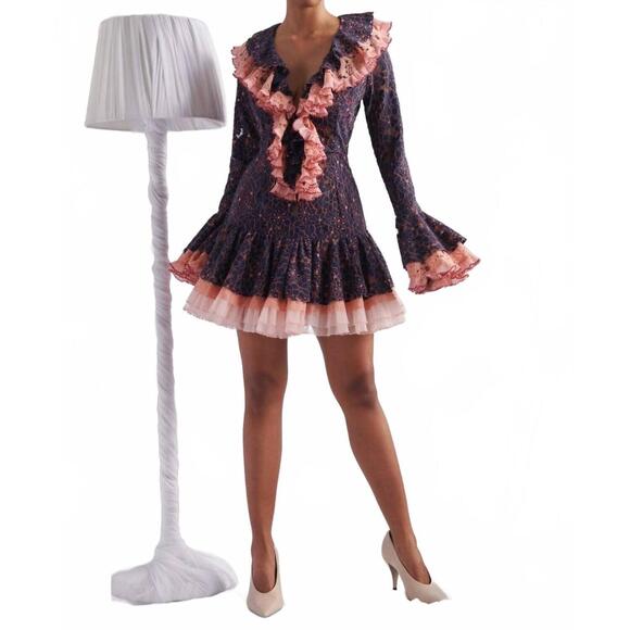 NEW CELIA B joie mini dress in multi - Picture 3 of 7